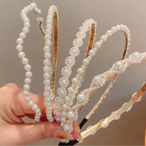6 Pearl Headbands Set New ✨✨with Gift box 🎁 🔥🔥